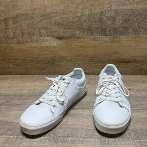 Vans Seldan White Leather Sneakers Women's Size 9.5